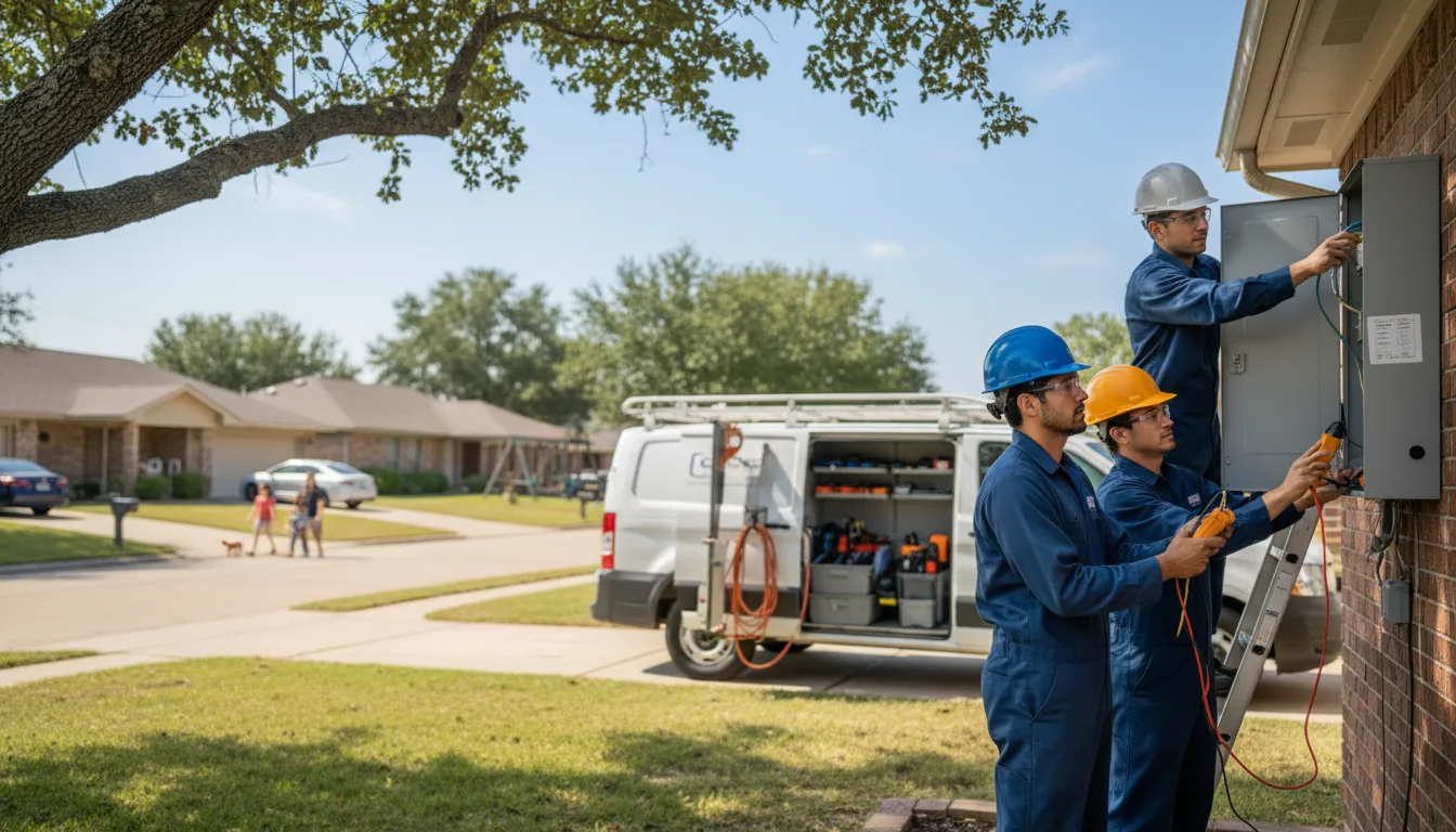 Certified electrician providing emergency electrical services in Rockwell, IA